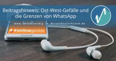 Selbstaendig-in-Mitteldeutschland.de Blogcover für #Onlinegeister-Podcast über Marketing zum Thema whatsapp