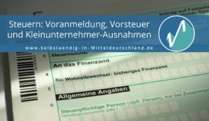 Selbstaendig-in-Mitteldeutschland.de für Beratung, Coaching und Weiterbildung - Blogcover zum Thema Steuern